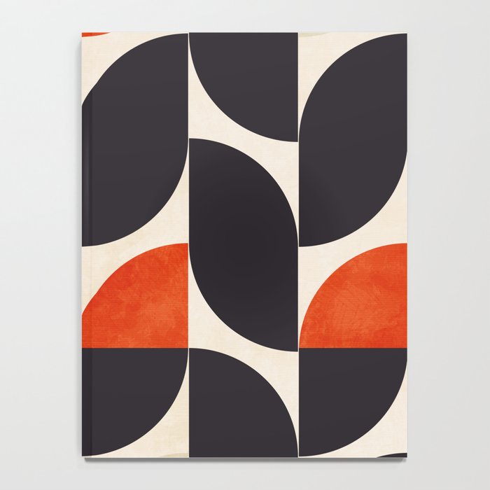 bauhaus mid century shapes abstract Notebook Gallery Image 4