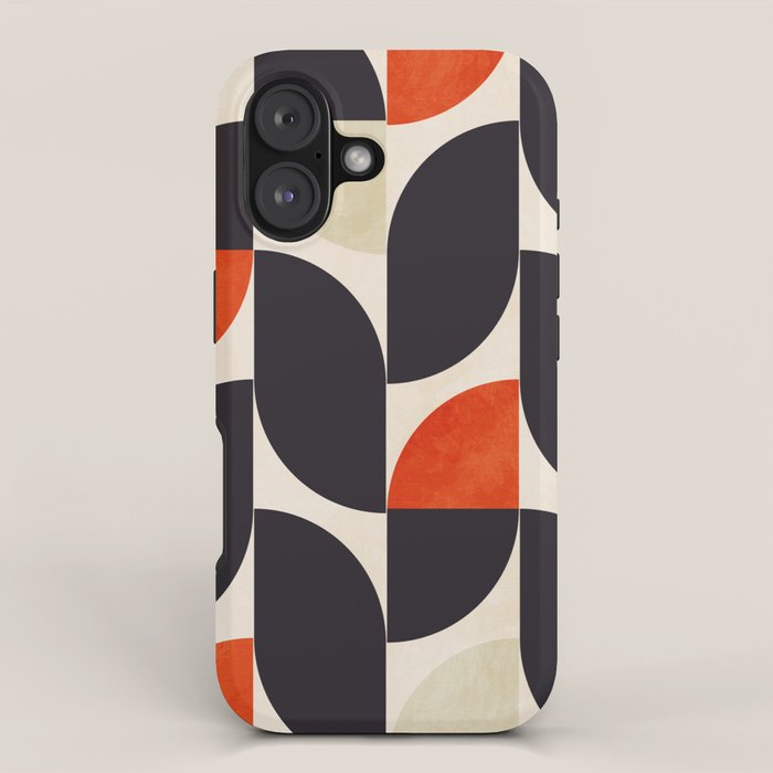 bauhaus mid century shapes abstract iPhone Case Gallery Image 1