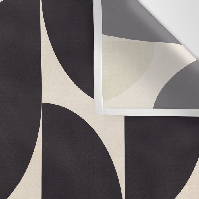 bauhaus mid century shapes abstract Wall Tapestry Gallery Image 3