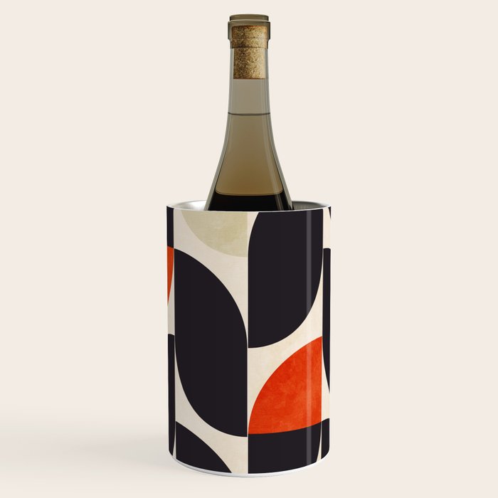 bauhaus mid century shapes abstract Wine Chiller Gallery Image 1