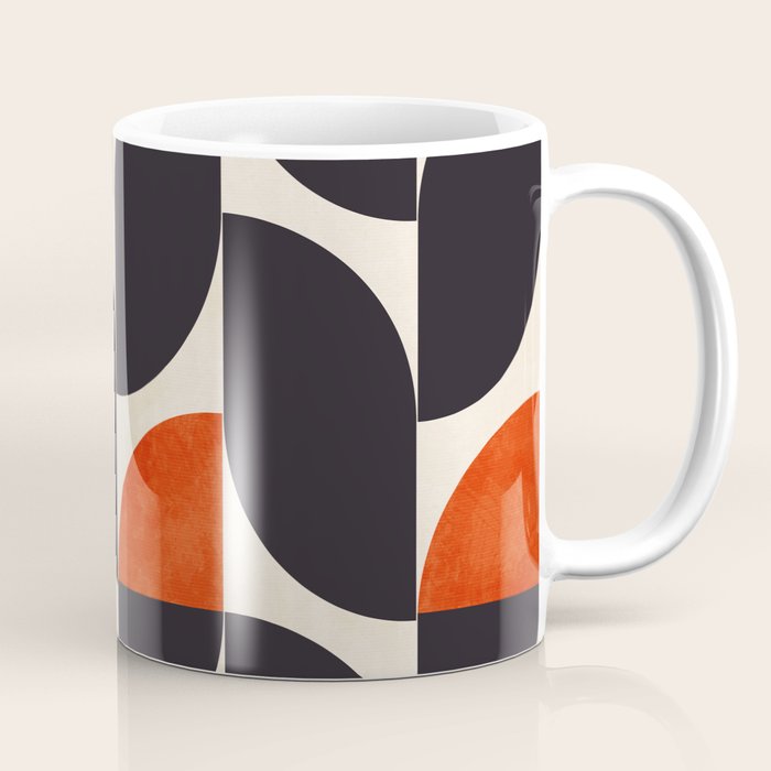 bauhaus mid century shapes abstract Coffee Mug Gallery Image 1