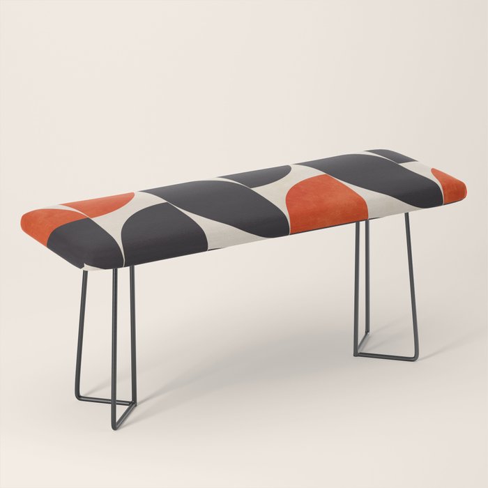 bauhaus mid century shapes abstract Bench Gallery Image 1