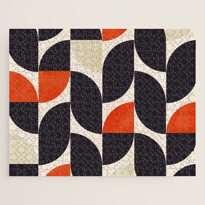 bauhaus mid century shapes abstract Jigsaw Puzzle Gallery Image 1