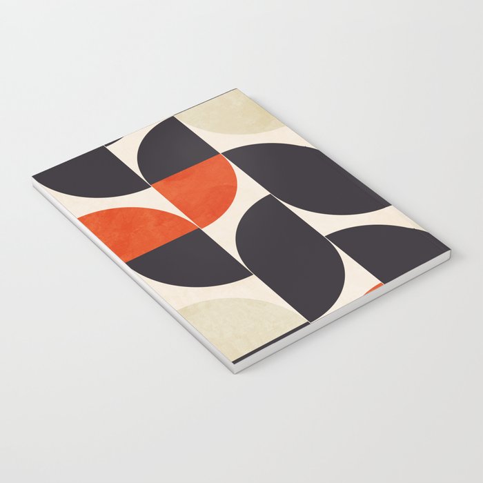 bauhaus mid century shapes abstract Notebook Gallery Image 3