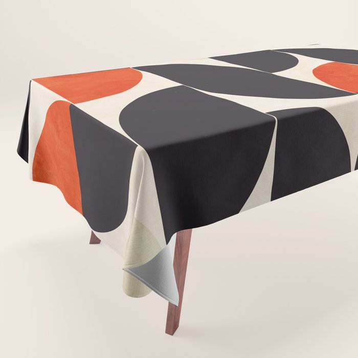 bauhaus mid century shapes abstract Tablecloth Gallery Image 1