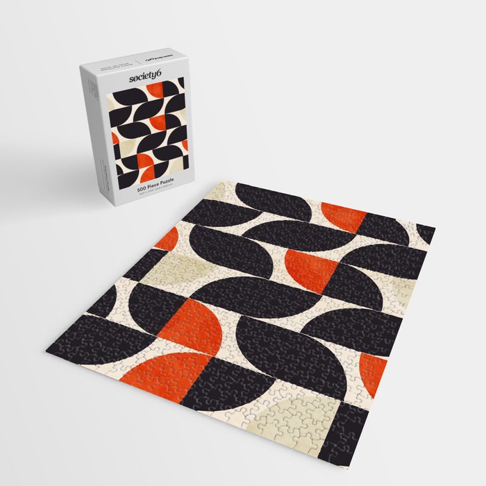 bauhaus mid century shapes abstract Jigsaw Puzzle Gallery Image 2