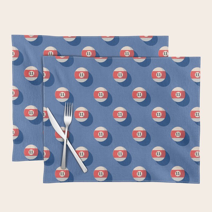 BALLS Billiards - pattern Placemat Gallery Image 1