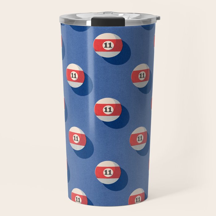 BALLS Billiards - pattern Travel Mug Gallery Image 1