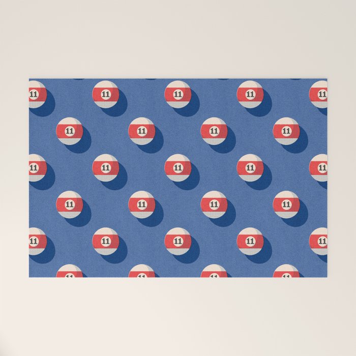 BALLS Billiards - pattern Welcome Mat Gallery Image 1