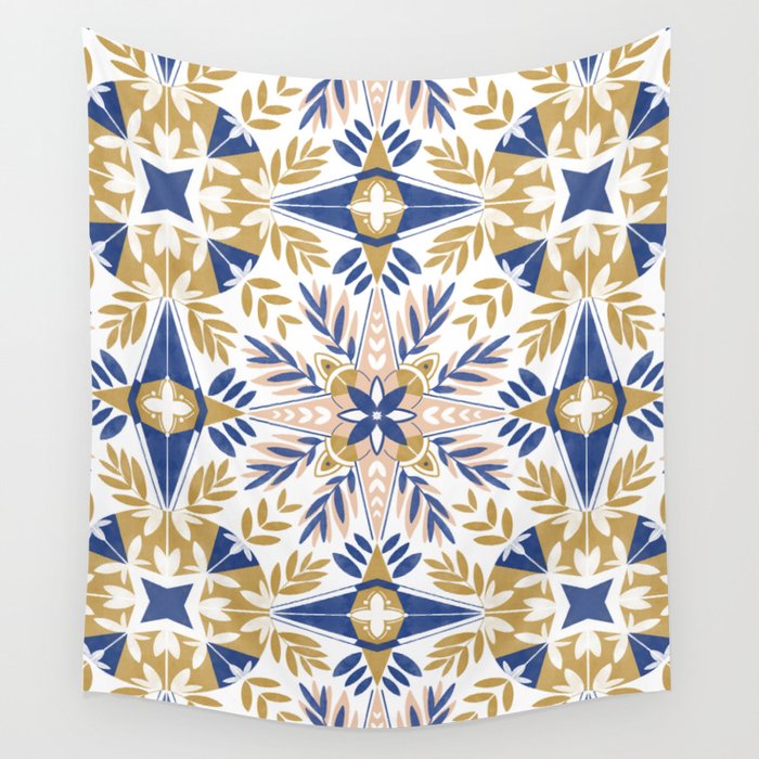 Modern circular nature tile B Wall Tapestry Gallery Image 4