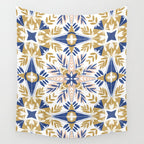 Modern circular nature tile B Wall Tapestry Gallery Image 4