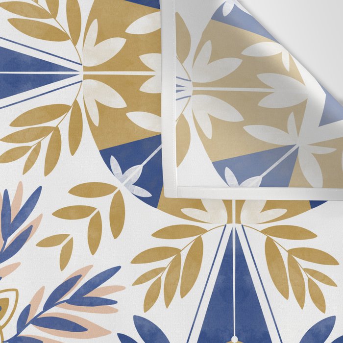 Modern circular nature tile B Wall Tapestry Gallery Image 3