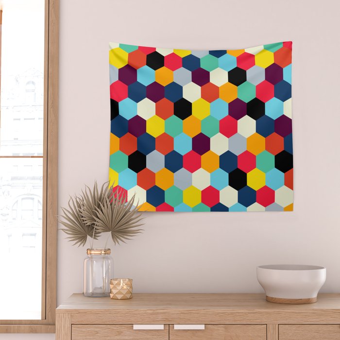 Eclectic Tiles | Mid Century Pattern Wall Tapestry Gallery Image 2