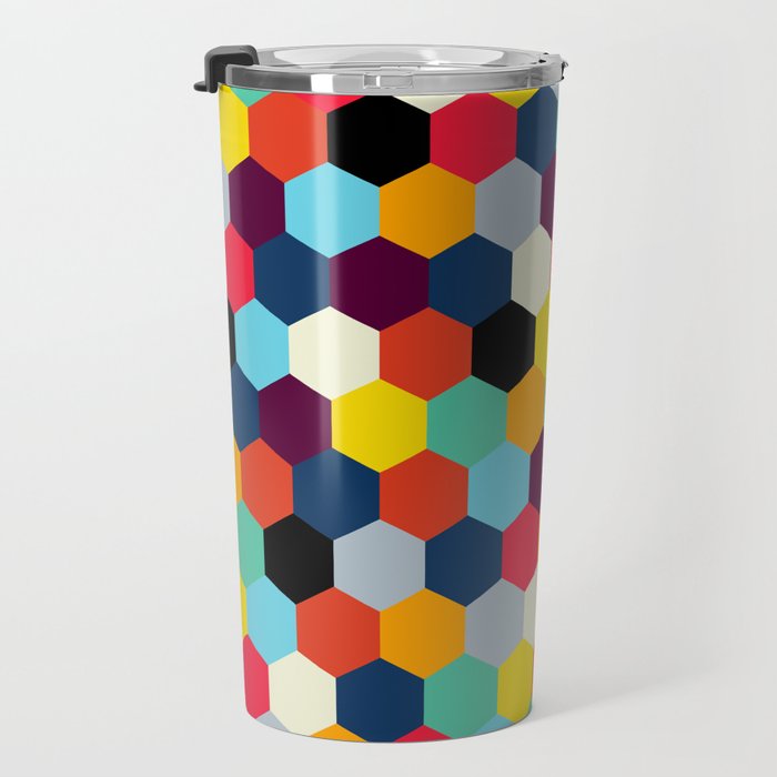 Eclectic Tiles | Mid Century Pattern Travel Mug Gallery Image 3