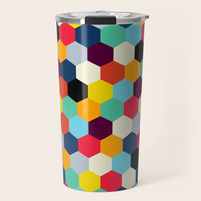 Eclectic Tiles | Mid Century Pattern Travel Mug Gallery Image 1