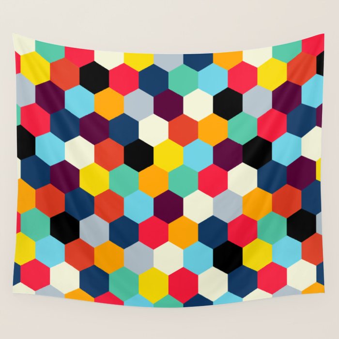 Eclectic Tiles | Mid Century Pattern Wall Tapestry Gallery Image 4