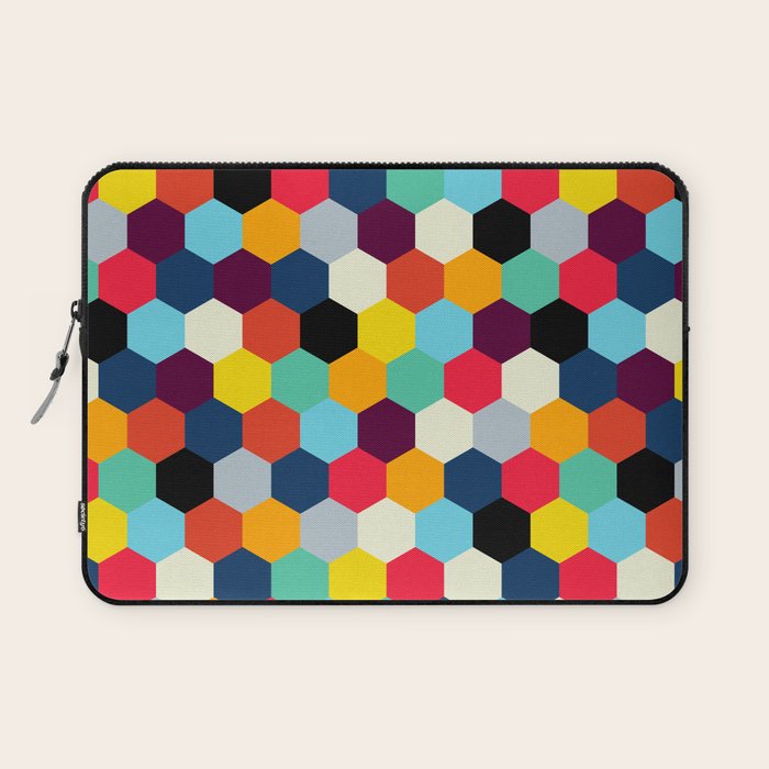 Eclectic Tiles | Mid Century Pattern Laptop Sleeve Gallery Image 1