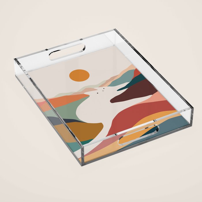 Cat Landscape 190 Acrylic Tray Gallery Image 1