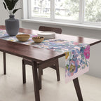 Pink Floral Garden Snake Table Runner Gallery Image 2