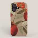 Pomegranate Botanical Art 1 iPhone Case Gallery Image 1