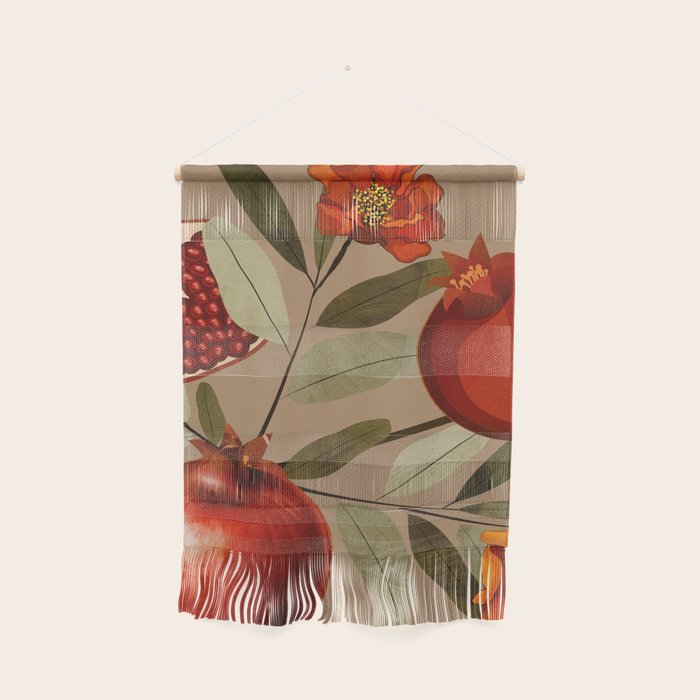 Pomegranate Botanical Art 1 Wall Hanging Gallery Image 1
