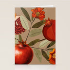 Pomegranate Botanical Art 1 Stationery Card Gallery Image 2