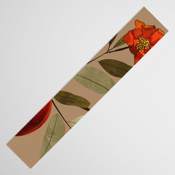 Pomegranate Botanical Art 1 Table Runner Gallery Image 3
