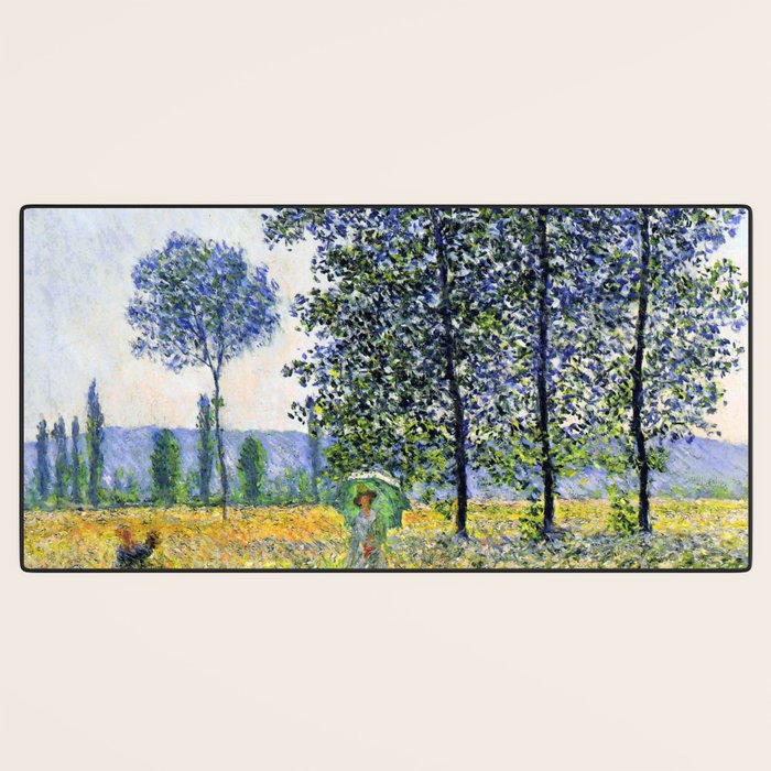 Claude Monet "Sunlight Effect under the Poplars", 1887 Desk Mat Gallery Image 3