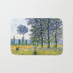 Claude Monet "Sunlight Effect under the Poplars", 1887 Bath Mat Gallery Image 1