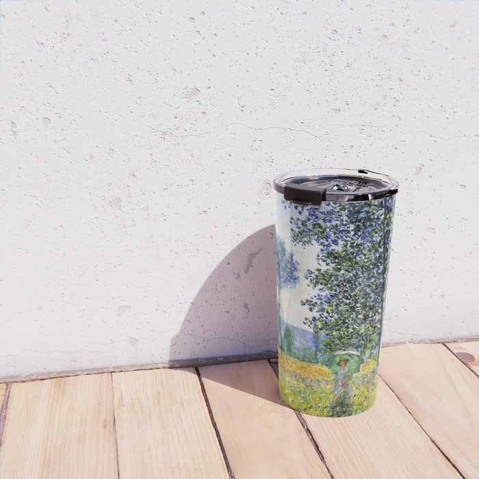 Claude Monet "Sunlight Effect under the Poplars", 1887 Travel Mug Gallery Image 4