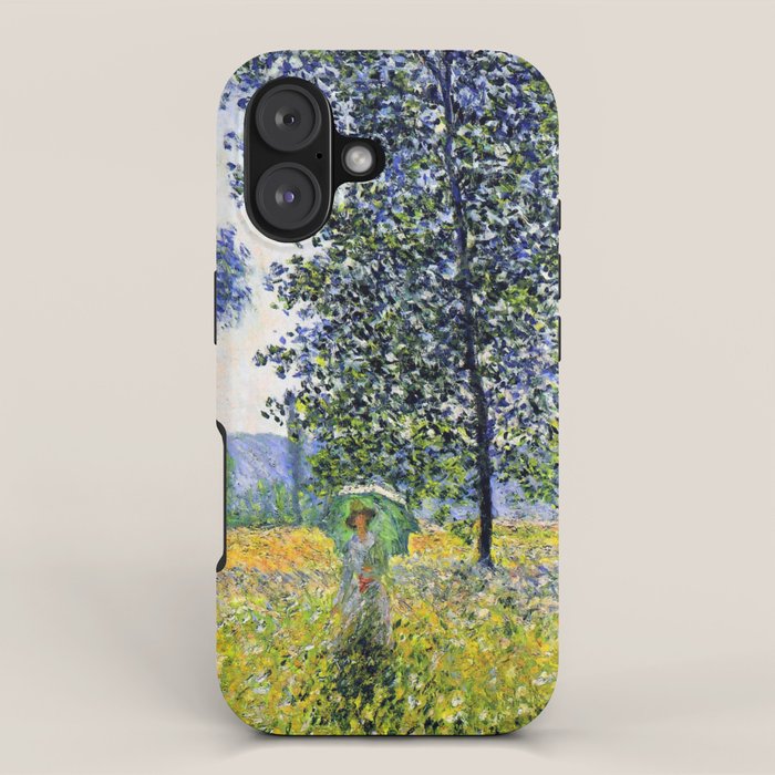 Claude Monet "Sunlight Effect under the Poplars", 1887 iPhone Case Gallery Image 1