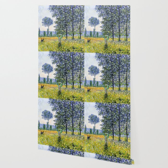 Claude Monet "Sunlight Effect under the Poplars", 1887 Wallpaper Gallery Image 2