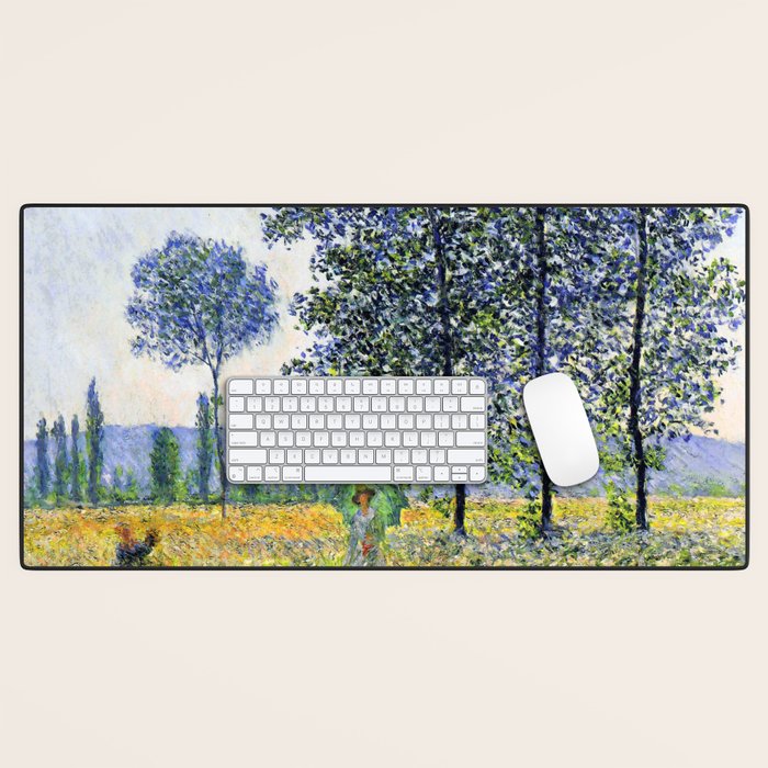 Claude Monet "Sunlight Effect under the Poplars", 1887 Desk Mat Gallery Image 1