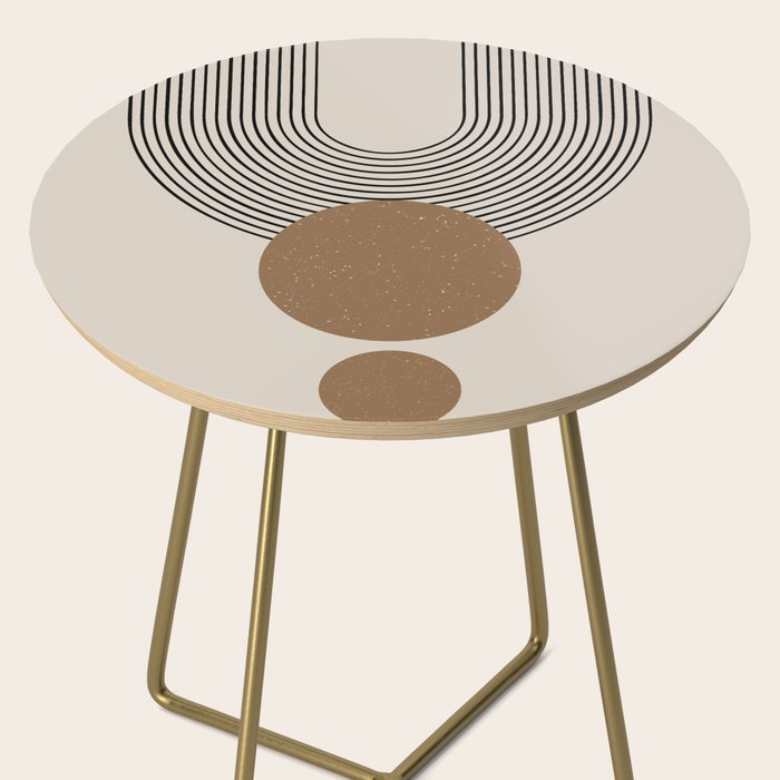 Luna - Mid Century Modern Abstract Art Side Table Gallery Image 2
