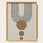 Luna - Mid Century Modern Abstract Art Serving Tray Gallery Image 1
