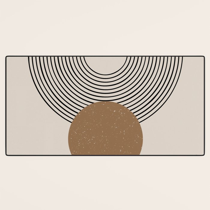Luna - Mid Century Modern Abstract Art Desk Mat Gallery Image 3