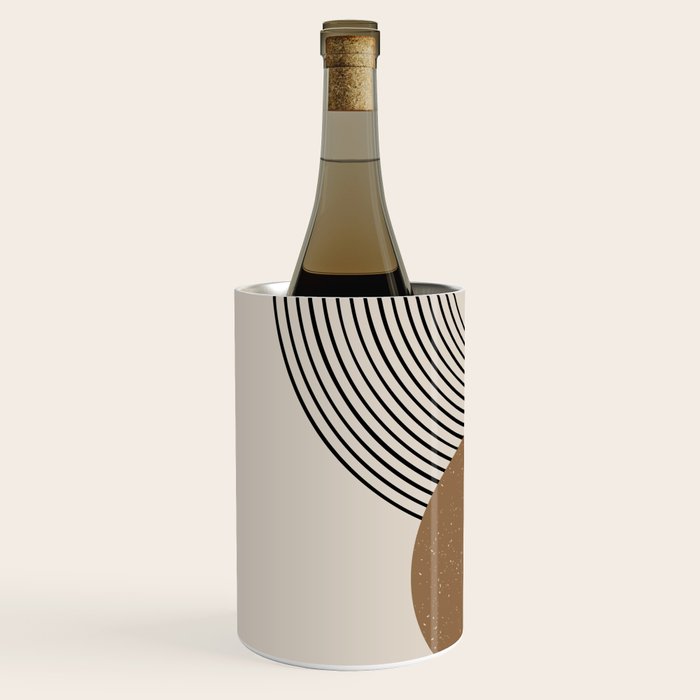 Luna - Mid Century Modern Abstract Art Wine Chiller Gallery Image 2
