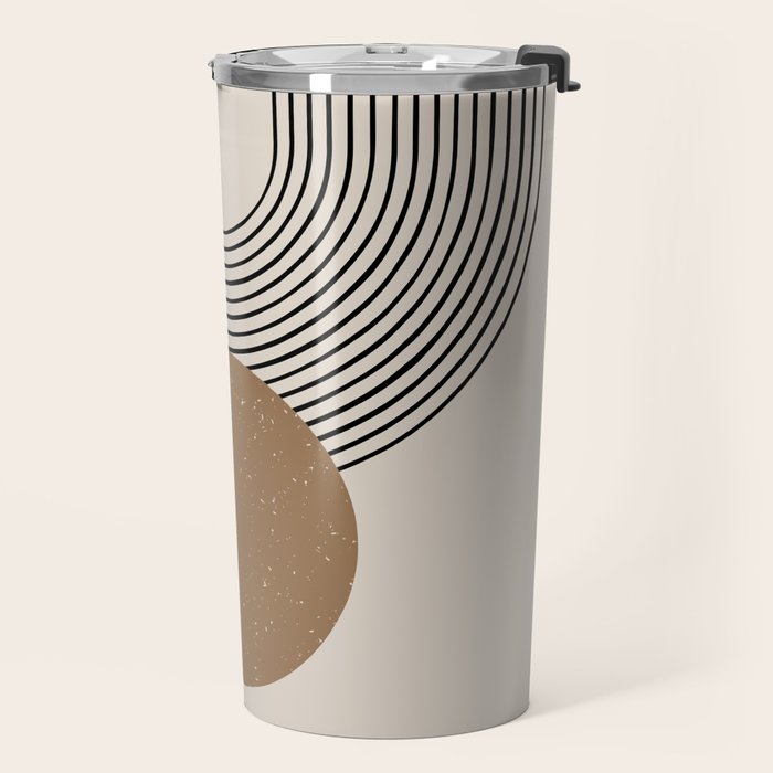 Luna - Mid Century Modern Abstract Art Travel Mug Gallery Image 2