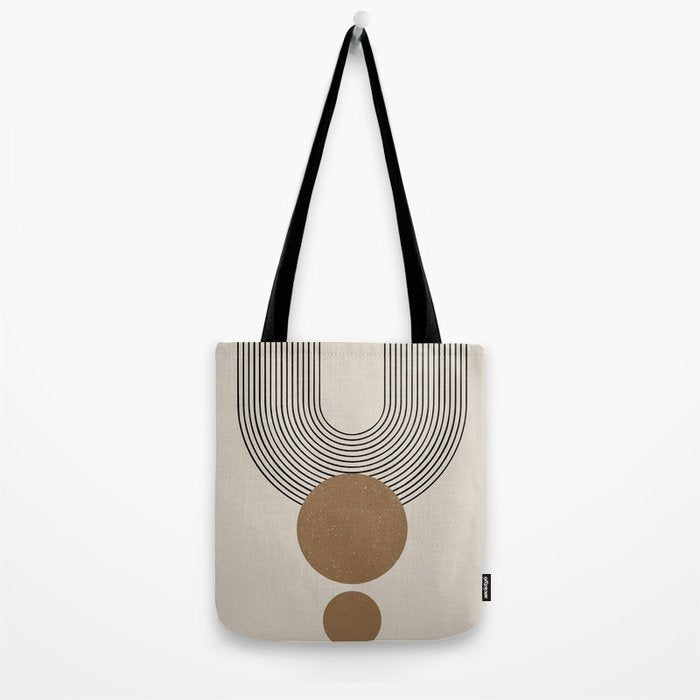 Luna - Mid Century Modern Abstract Art Tote Bag Gallery Image 2