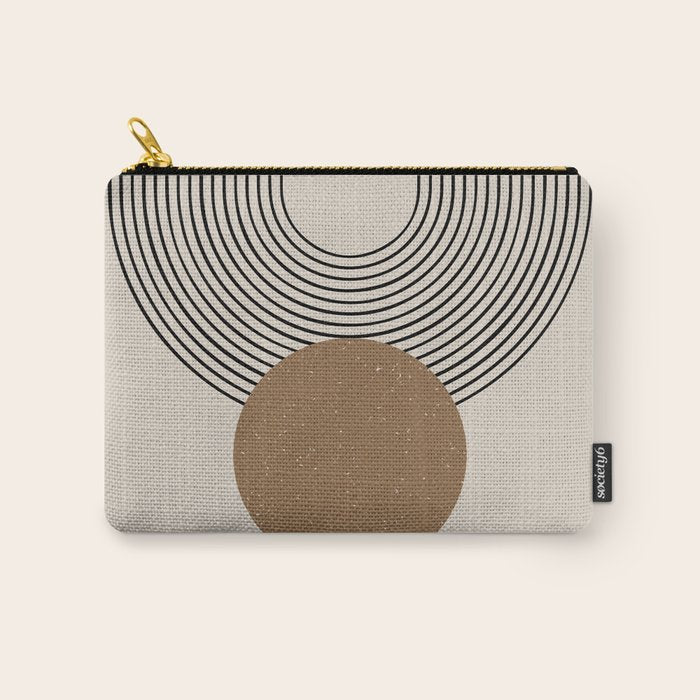 Luna - Mid Century Modern Abstract Art Carry All Pouch Gallery Image 1