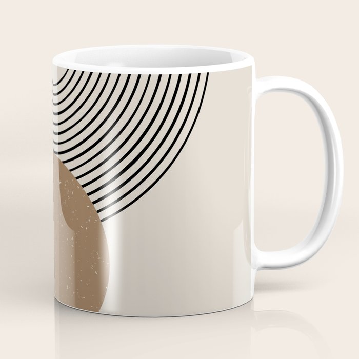 Luna - Mid Century Modern Abstract Art Coffee Mug Gallery Image 1