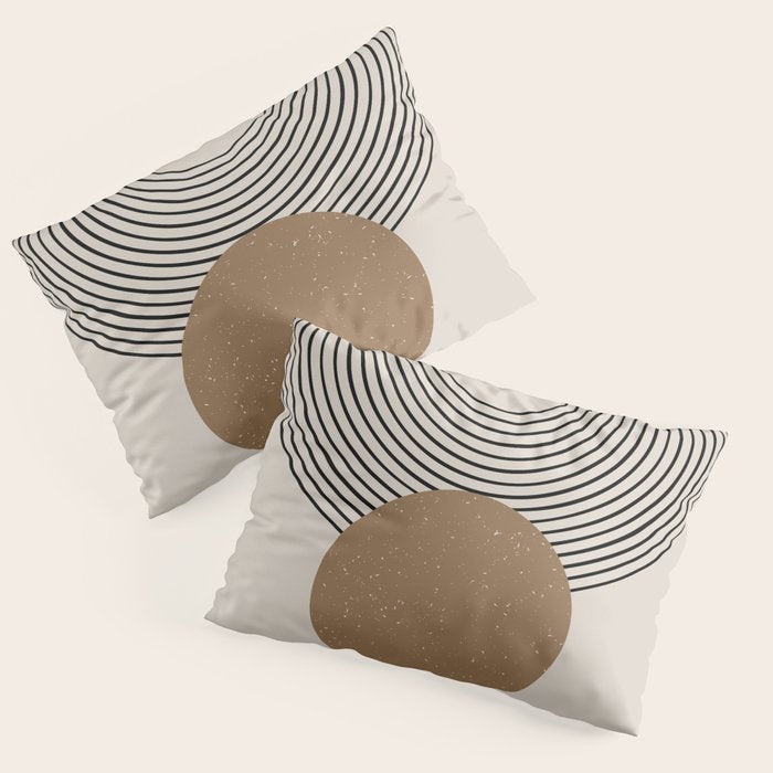 Luna - Mid Century Modern Abstract Art Pillow Sham Gallery Image 3