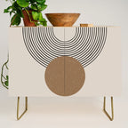 Luna - Mid Century Modern Abstract Art Credenza Gallery Image 1