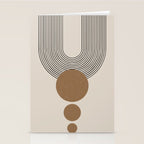 Luna - Mid Century Modern Abstract Art Stationery Card Gallery Image 2
