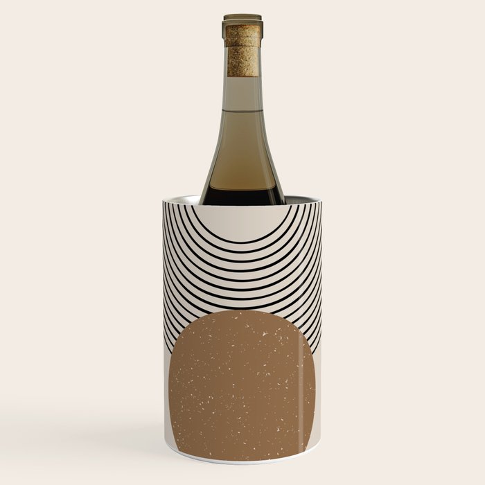 Luna - Mid Century Modern Abstract Art Wine Chiller Gallery Image 1