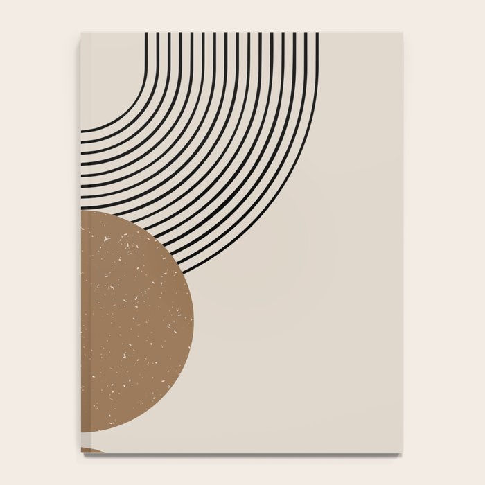 Luna - Mid Century Modern Abstract Art Notebook Gallery Image 4