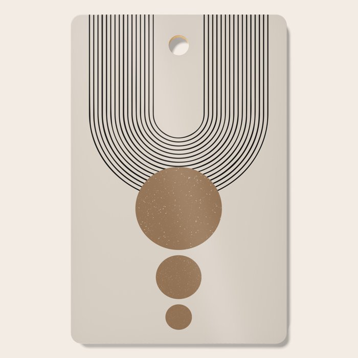 Luna - Mid Century Modern Abstract Art Cutting Board Gallery Image 1
