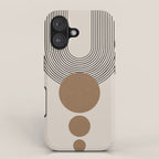 Luna - Mid Century Modern Abstract Art iPhone Case Gallery Image 1
