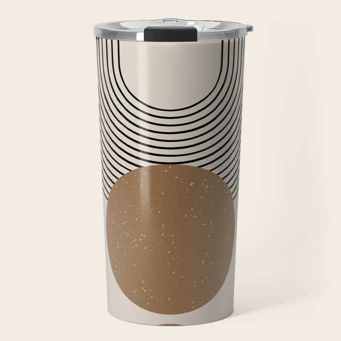 Luna - Mid Century Modern Abstract Art Travel Mug Gallery Image 1