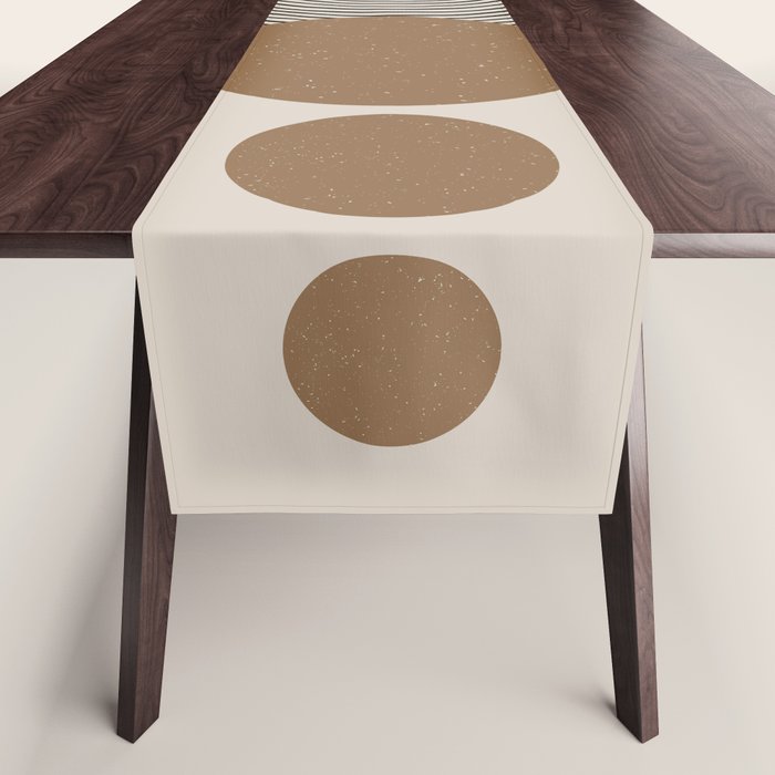 Luna - Mid Century Modern Abstract Art Table Runner Gallery Image 1
